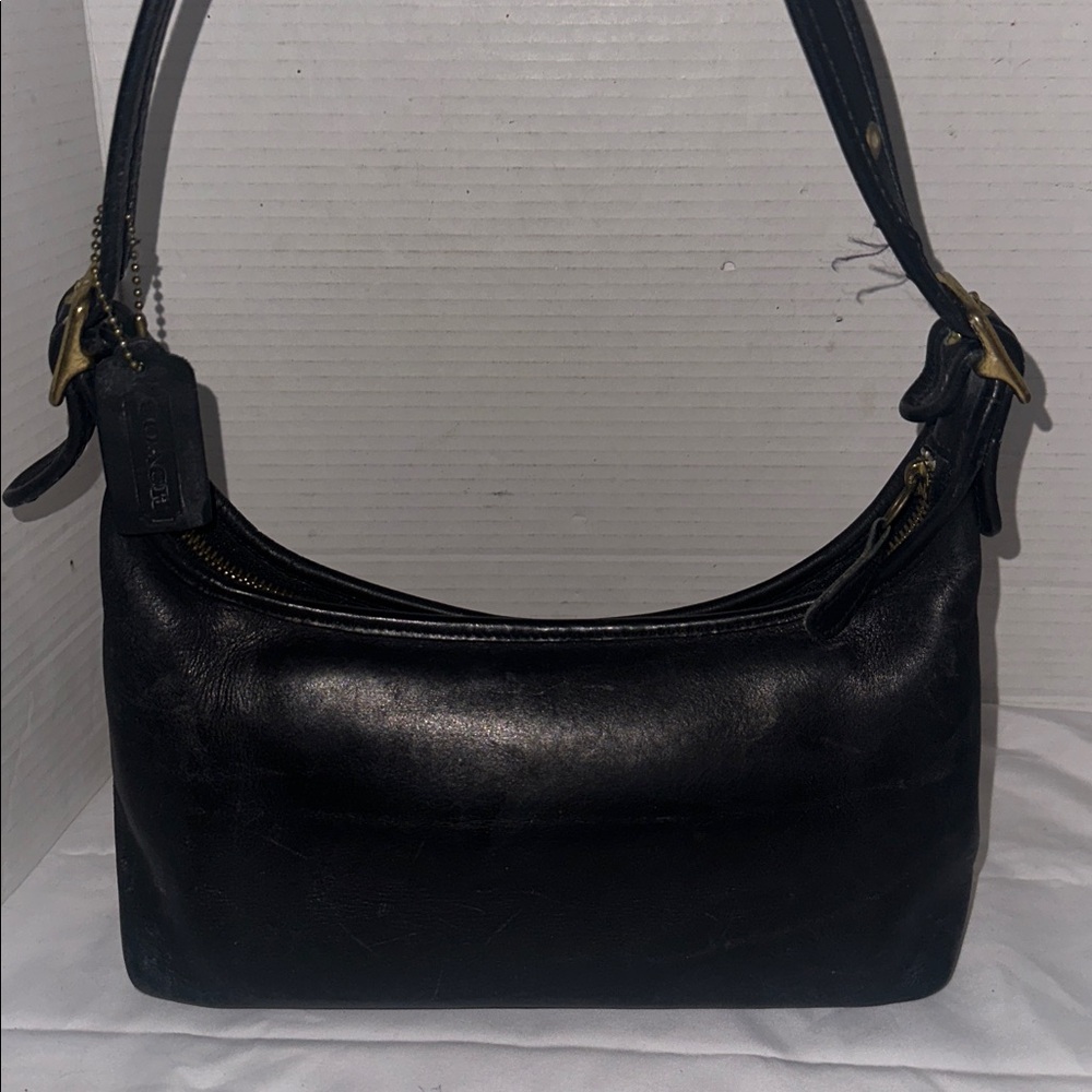 Coach Y2K Vintage Black Legacy Hobo Shoulder Bag Leather Purse